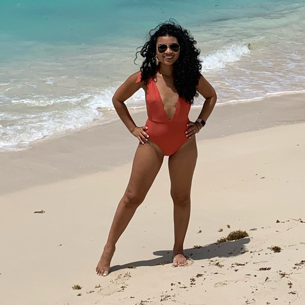 Aerie one piece low cut swimsuit XS